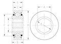 Hex-Bore-Bearings_CY_Type1_2D_Line_Drawing