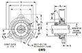 Mounted Bearings Flange Eccentric Locking Colar GRFD Dimensions