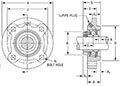 Mounted Bearings Pilot Eccentric RFC Dimensions