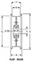 Idler Pulley Units-FLAT_IDLER - Dimensions