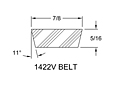 Belt - Models M-007, 245, 260 Adjustable Driver Pulleys
