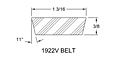 Belt - Models M1, 301C, 301D Adjustable Driver Pulleys