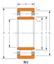 Cylindrical Roller Radial Bearings - NU (Two Ribs on Outer Ring, Cylindrical Inner Ring)