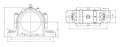 SNTND Taper Bore Plummer Block Mounted Bearings_Dimensions