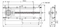 Side Mounted Take-Up Frame NLTU Dimensions