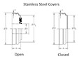 Stainless Steel Covers Line Drawings