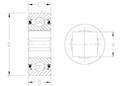 TRI-PLY SEAL SERIES NON-RELUB_CY_OD_Square_Type2_2D_Line Drawing