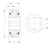 TRI-PLY SEAL SERIES RELUBRICATABLE TYPE_Square_Type1_2D_Line_Drawing
