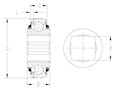 TRI-PLY SEAL SERIES RELUBRICATABLE TYPE_Square_Type2_2D_Line_Drawing