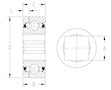 TRI-PLY SEAL SERIES RELUBRICATABLE TYPE_Square_Type3_2D_Line_Drawing