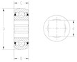 TRI-PLY SEAL_SERIES NON-RELUB_SP_OD_Square_Type2_2D_Line_Drawing