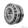 Timken--Double-Cup-Assembly-Taper-Roller-Bearing-Style-3-Groove-8-Holes-CouterHole-Left-Angle-View