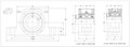 Type ESA Single Collar Pillow Block-2Bolt_Dimensions