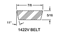 Belt - Models 11401, 11407 Spring-Loaded Driver Pulleys