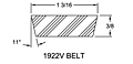 Belt - Models 11901, 11902, 11903 Spring-Loaded Driver Pulleys