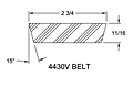 Belt - Models 14407, 14410, 14420, 14430 Spring-Loaded Driver Pulleys