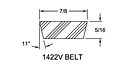 Belt - Models 21401, 21407 Spring-Loaded Driver Pulleys